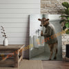 Joycorner Brown Swiss Cow Bathroom Urinal Beer Funny Scene 3D Wrapped Canvas