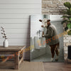 Joycorner Hereford Cow Bathroom Urinal Beer Funny Scene 3D Wrapped Canvas
