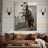 Joycorner Hereford Cow Bathroom Urinal Beer Funny Scene 3D Wrapped Canvas