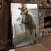 Joycorner Jersey Cow Bathroom Urinal Beer Funny Scene 3D Wrapped Canvas