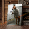 Joycorner Horse Cow Bathroom Urinal Beer Funny Scene 3D Wrapped Canvas