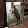 Joycorner Horse Cow Bathroom Urinal Beer Funny Scene 3D Wrapped Canvas