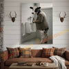 Joycorner Holstein Cow Bathroom Urinal Beer Funny Scene 3D Wrapped Canvas