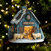 Joycorners Christmas Snow Farm Cow Custom Name Ornament, Acrylic Ornament (8 Breed Options)
