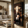 Joycorners Charolais Luxury Tuxedo Gentleman Cigar Library Scene Personalized Name Wall Art Canvas
