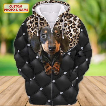 Joycorners Dachshund Diamond Custom Name And Dog 3D Full Print Shirts