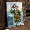 Joycorner Brahman Cow Brushing Teeth Morning Bathroom 3D Wrapped Canvas