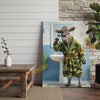 Joycorner Brown Swiss Cow Brushing Teeth Morning Bathroom 3D Wrapped Canvas