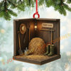 Joycorners Farm Shed Christmas Custom Name Acrylic Ornament