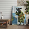 Joycorner Belted Galloway Cow Brushing Teeth Morning Bathroom 3D Wrapped Canvas