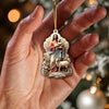 Joycorners Custom Name Merry Christmas Ornament, Christmas Decoration Gift 2D Flat LM2111