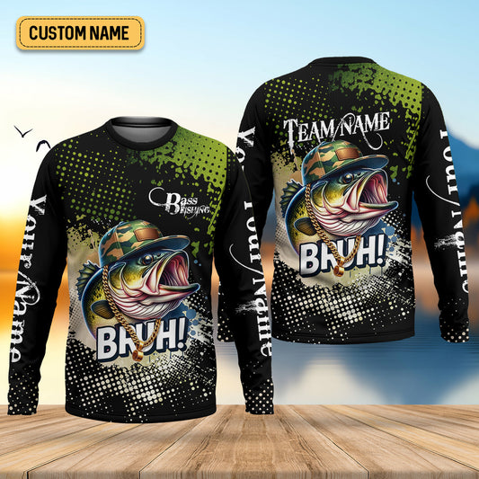 Joycorners Bass Fishing Shirt, Fishing UPF Shirts, Team Fishing Shirt, SPF Shirt For Men, Fishing Gifts For Men