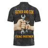 Joycorners Father And Son Mechanic T Shirt Fixing Partner Auto Repair Garage Workwear Tee Funny Car Repair Shirt Fathers Day Birthday Gift For Dad PT2609