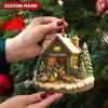 Joycorners Personalized Acrylic Mallard Duck Family Christmas Ornament – Rustic Holiday Cabin Decor for Nature & Wildlife Lovers MT1111