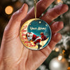 Joycorners Custom Name Santa Christmas Ornament, Home Decor Christmas Gift 2D Flat LM2211