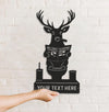 Maxcorners Personalized Deer Bathroom Humor Metal Sign WITH LED/WITHOUT LED, Rustic Hunting Cabin Wall Decor for Hunters, Funny Wildlife Toilet Art MT0110