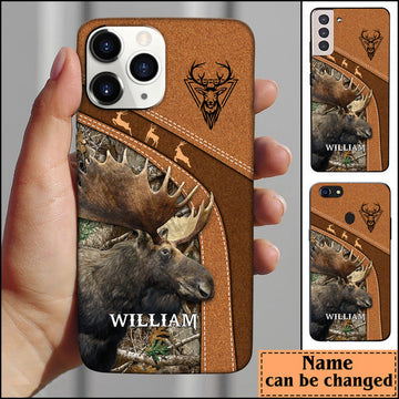 Joycorners Moose Hunting Personalized Name Phone Case LM0912