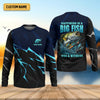 Joycorners Happiness Is A Big Fish And A Witness Fishing UPF Shirts, Funny Fishing Shirt, Fishing Shirts For Men