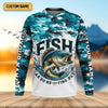 Joycorners Mens Fish Around And Find Out T Shirt, Funny Fishing Shirt, Mens SPF Shirt, Fishing Gifts For Men, Bass Fishing