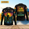 Joycorners Gone Squatchin And Catching Alien Bigfoot Funny Fishing Shirt, SPF Shirt For Men, Fishing Shirts For Men