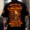 Joycorners Mechanic Shirt I Might Look Like A Mechanic Shirt Flame Style All Over Print PT2609