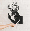 Maxcorners Funny Deer Hunting Metal Sign WITH LED/WITHOUT LED - Humorous Buck Yard Decor, Gag Gift for Hunters & Outdoor Enthusiasts MT0110