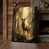 Joycorner Majestic Deer Golden Forest Light Painting Canvas