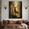 Joycorner Majestic Deer Golden Forest Light Painting Canvas