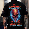 Joycorners Custom Name Skull Mechanic Shirt I'm A Mechanic Printed Jacket Hoodie All Over Print PT2609