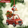 Joycorners Personalized Funny Goose Driving Car Acrylic Christmas Ornament - 3D Christmas Decor Gift for Hunters & Outdoorsmen MT1111