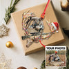Joycorners Personalized Hunting Aclyric Christmas Ornament – Custom Photo Deer Antler Gift for Hunters MT1111