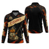 Joycorners Pumpkin Fishing SPF Shirt, Halloween Fishing Men Jersey, Funny Fishing Shirt, Presents For Fishermen
