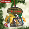 Joycorners Custom Fishing Ornament – Personalized Hooked on Fishing Christmas Decoration MT1111