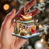 Joycorners Custom Name Fast Food Store Ornament, Fast Food Christmas Gift 2D Flat LM2111
