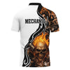 Joycorners Personalized Mechanic Shirt, Skull Engine Piston Flame Design, Mechanic Uniforms, Gift For Men PT2609