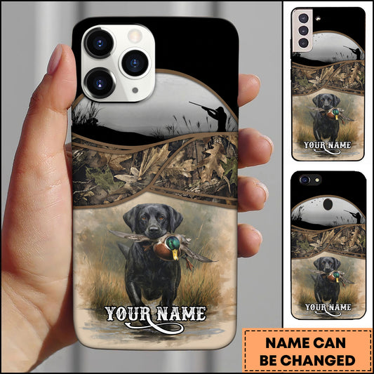 Joycorner Personalized Black Lab Duck Retrieval Phone Case