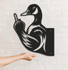 Maxcorners Funny Duck Hunting Metal Sign WITH LED/WITHOUT LED - Humorous Yard Art, Prank Outdoor Decor for Hunters & Wildlife Enthusiasts MT0110