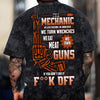 Joycorners Funny Mechanic T Shirt We Love Freedom We Drink Beer We Turn Wrenches Auto Repair Garage Workwear Tee Patriotic Gift For Men Dad Husband PT2609