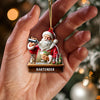 Joycorners Custom Name Santa Bartender Ornament, Home Decor Christmas Gifts 2D Flat LM2211