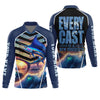Joycorners Every Cast Is A New Possibility Mens Fishing Shirts Long Sleeve, SPF Shirt For Men, Fishing Shirts For Men