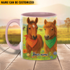 Joycorners Personalized Name Cow Mug for Farm Animal Lovers