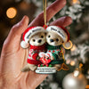 Joycorners Custom Name Christmas Couple Ornament, Couple Christmas Gift45 2D Flat LM2111