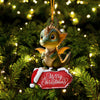 Joyccorners Christmas Gift, Custom Ornament, Custom Name Dragon Ornament 2D Flat LM2111
