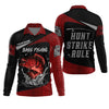 Joycorners Bass Fishing Shirts, Hunt - Strike - Rule, SPF Long Sleeve Shirts, Fishing Shirts For Men