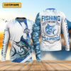 Joycorners Fishing It's Not A Hobby It's A Lifestyle Blue Camo Fishing UPF Shirts, Blue Marlin Fishing Shirts For Men