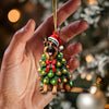 Joycorners Custom Name German Shepherd Ornament, German Shepherd Christmas Gift 2D Flat LM2111
