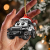 Joycorners Custom Name Jeep Ornament, Jeep Lover Christmas Gift 2D Flat LM2111