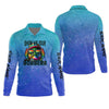 Joycorners Show Me Your Bobbers Shirt, Blue Neon Men Fishing Shirt, Funny Fishing Shirt, SPF Shirt