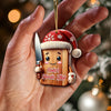 Joycorners Custom Name Christmas Chef Ornament, Christmas Gift for Cooking Lover 2D Flat LM2211