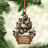 Joycorners Funny Duck Christmas Tree Acrylic Ornament – Personalized Hunting Gift, Mallard Duck Lover Decoration, Rustic Country Holiday Decor MT1111